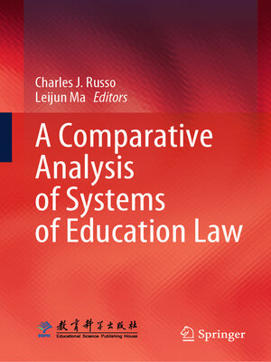 cover image of A Comparative Analysis of Systems of Education Law